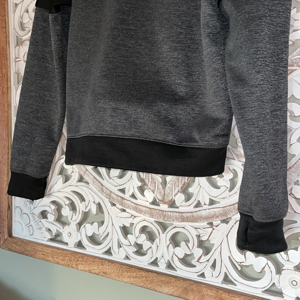 Adidas Climawarm Gray & Black Sweatshirt Hoodie -Size Small EUC - Picture 10 of 15